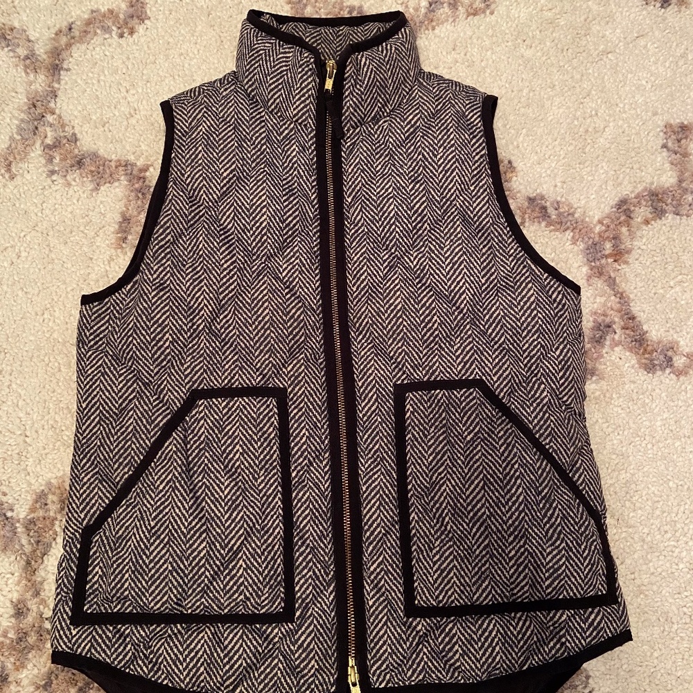 J.Crew Quilted Herringbone Puffer Vest